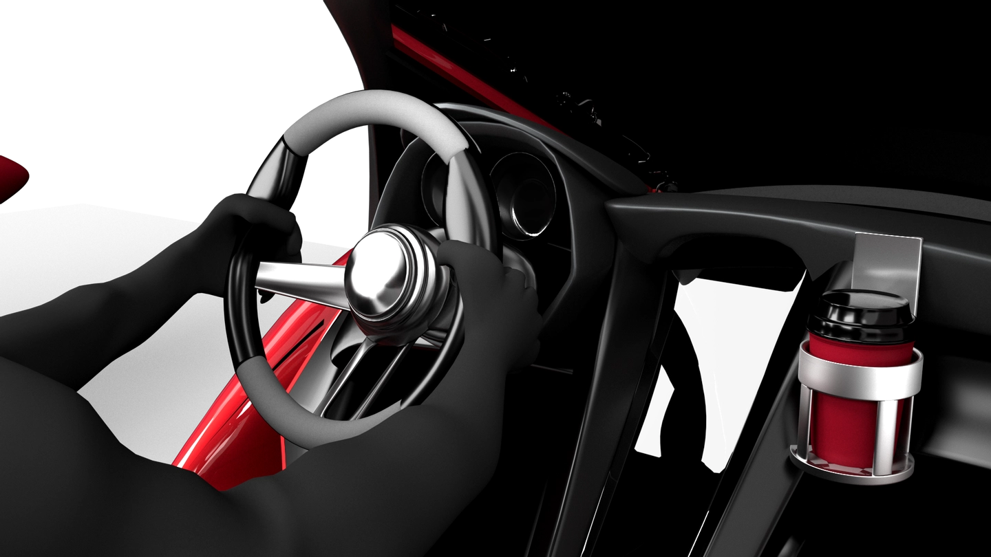 steering wheel in chrome